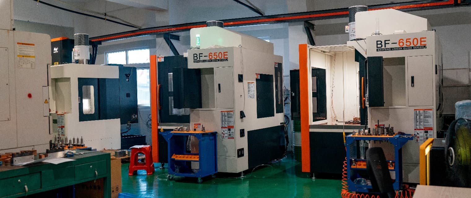CNC machining at a partner manufacturing facility