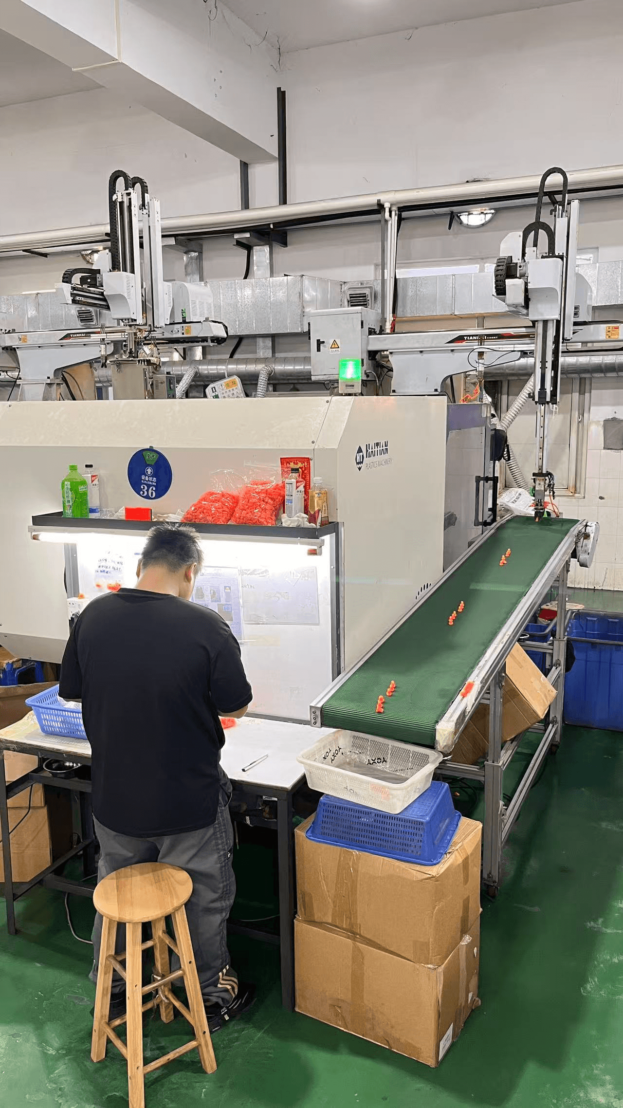 Mold trial at a partner manufacturing facility