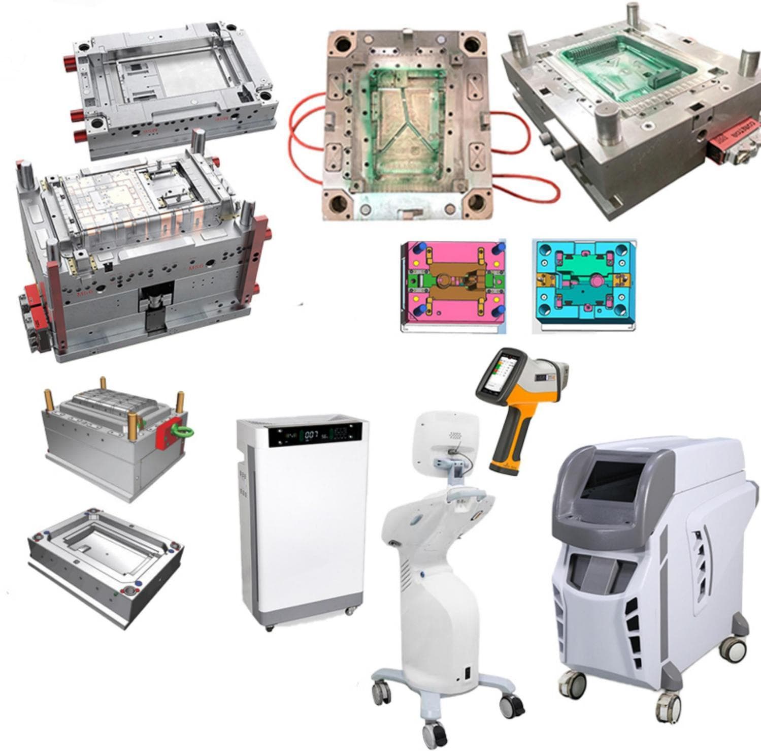 Medical and healthcare equipment molds and plastic housings